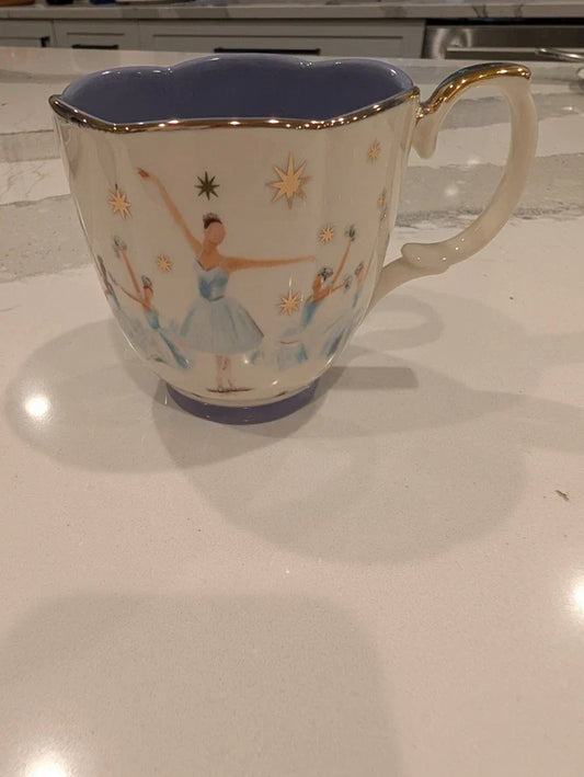 Anthropologie New York City Ballet Snow Fairies Mug New In Box